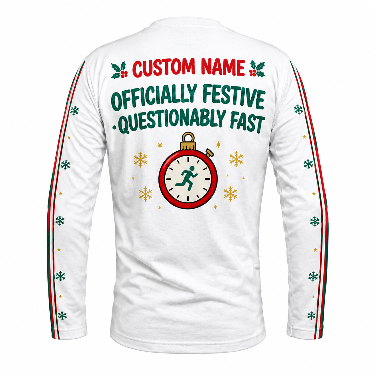 Custom Name Officially on the Nice Pace List Running Long Sleeve Shirt