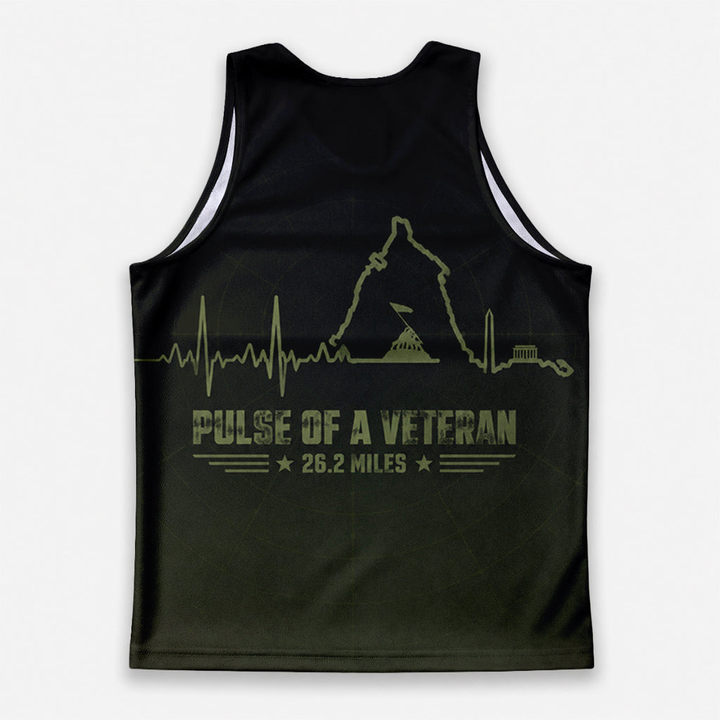 Heart of a Marine The Marine Corp Race Day Running Tank Top