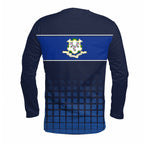 Connecticut State Pride Long Sleeve Running T-Shirt