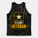 Veteran Running Tank Top - US Army Veteran V4 Tech Singlet