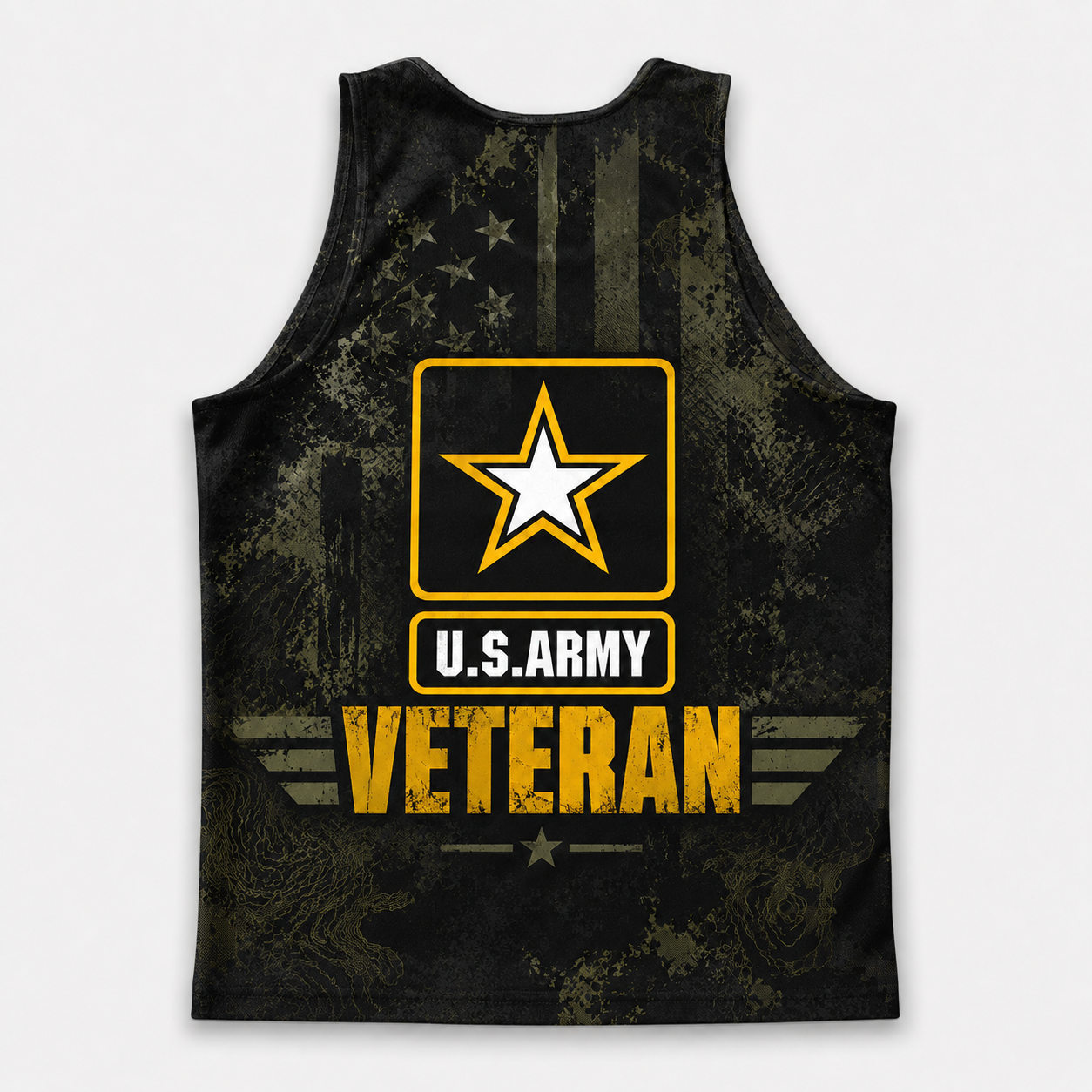 Veteran Running Tank Top - US Army Veteran V4 Tech Singlet