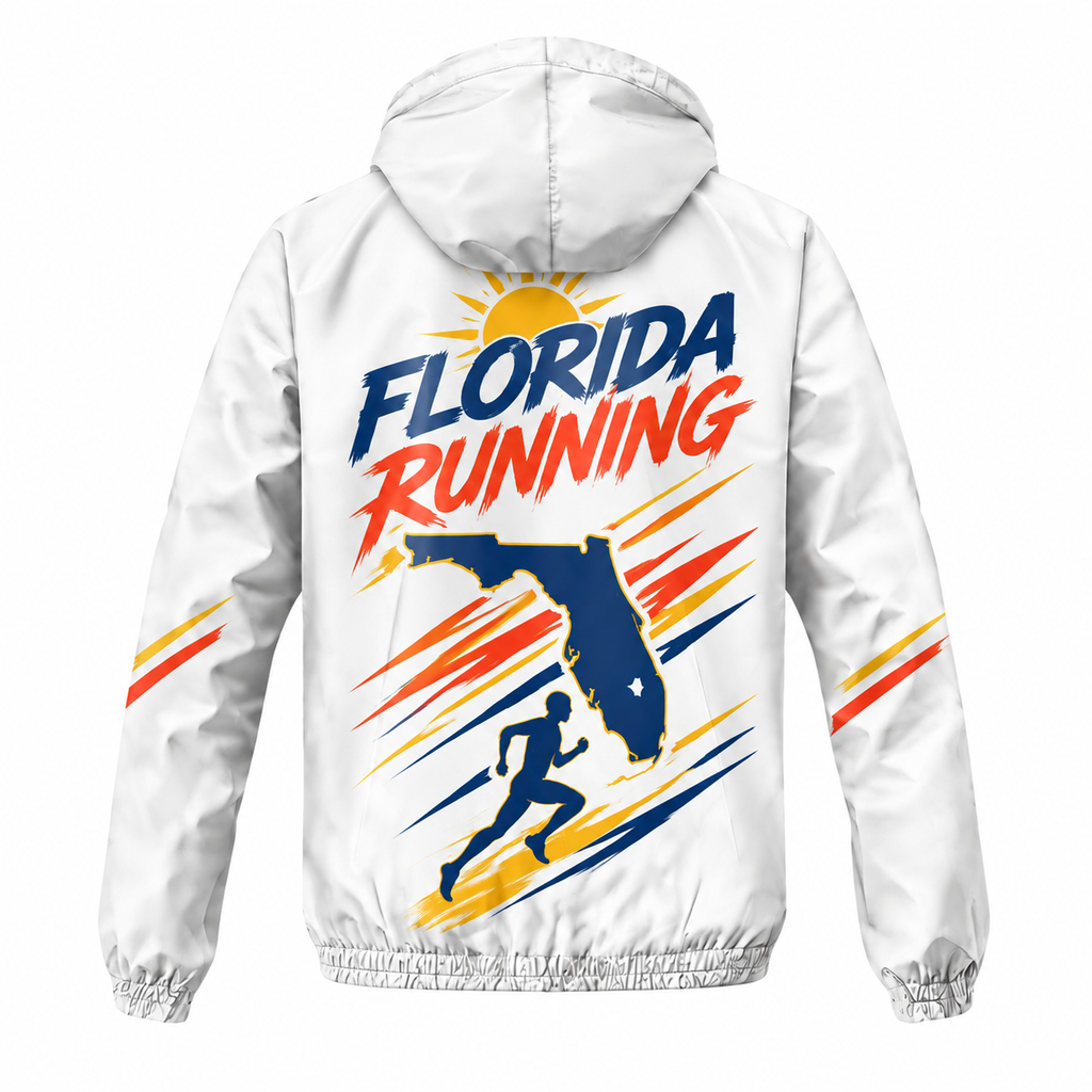 Custom Name Florida Strong Runner Florida Running Windbreaker Jacket
