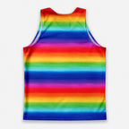 LGBT Pride Running Tank Top Rainbow Stripe Running Singlet for Men and Women