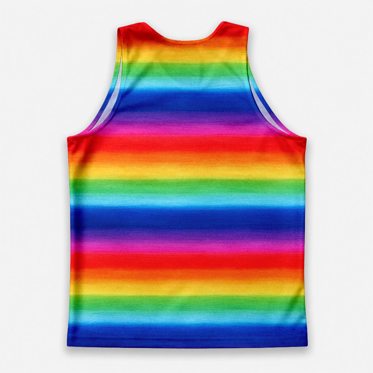 LGBT Pride Running Tank Top Rainbow Stripe Running Singlet for Men and Women