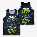 Funny Dad Running Tank Top My Dad Legs Don’t Quit Tech Singlet