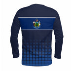 Maine State Pride Long Sleeve Running T-Shirt
