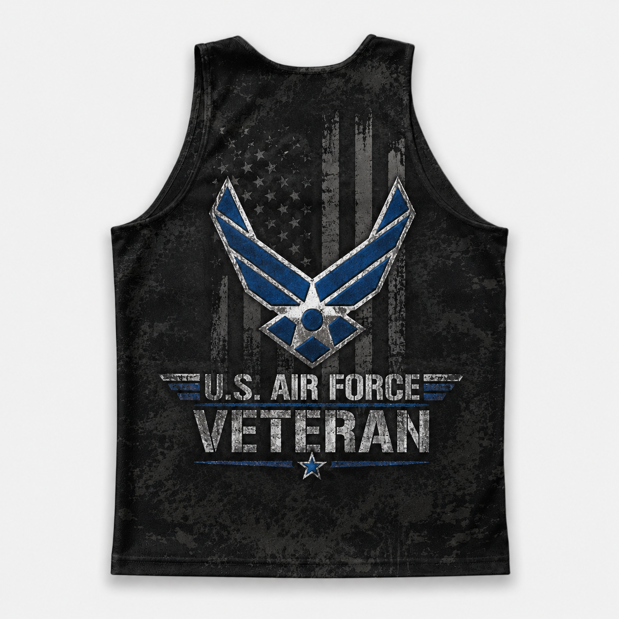 Veteran Running Tank Top - US Air Force Veteran V10 Tech Singlet