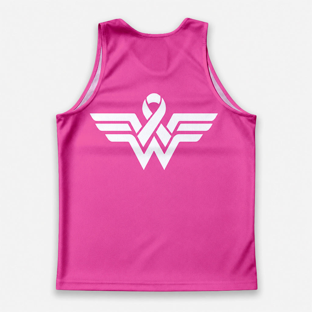 Cancer Fighter Running Tank Top Strong Ribbon Wing Emblem Running Singlet for Men and Women