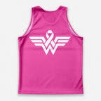 Cancer Fighter Running Tank Top Strong Ribbon Wing Emblem Running Singlet for Men and Women