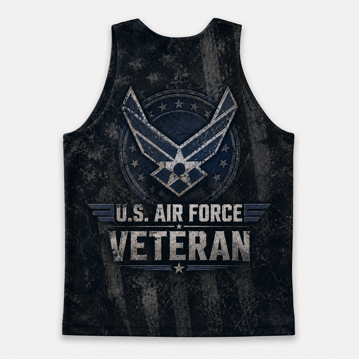 Veteran Running Tank Top - US Air Force Veteran V6 Tech Singlet
