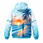 Custom Name Florida Coast Runner Florida Running Windbreaker Jacket