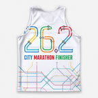 Subway Transit Map The NYC Race Day Running Tank Top