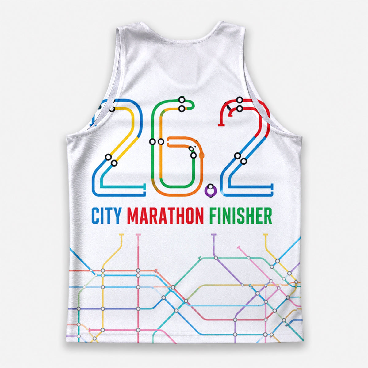 Subway Transit Map The NYC Race Day Running Tank Top