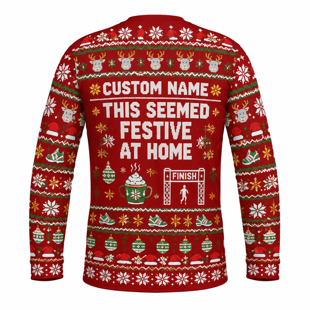 Custom Name Ho Ho Nope Running Long Sleeve Shirt