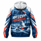 Custom Name Coast Guard Rescue Heritage Running Windbreaker Jacket