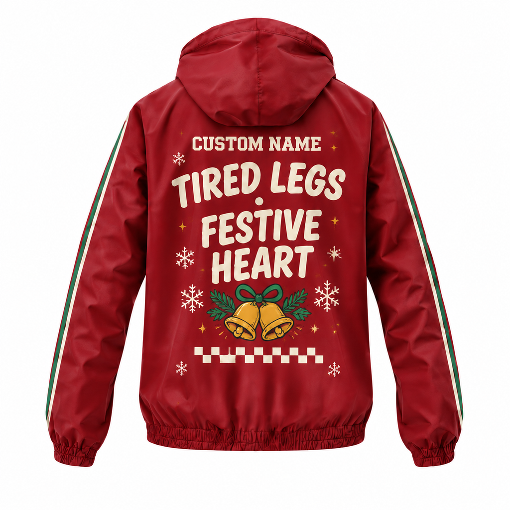 Custom Name Fa La La La Legs Running Windbreaker Jacket