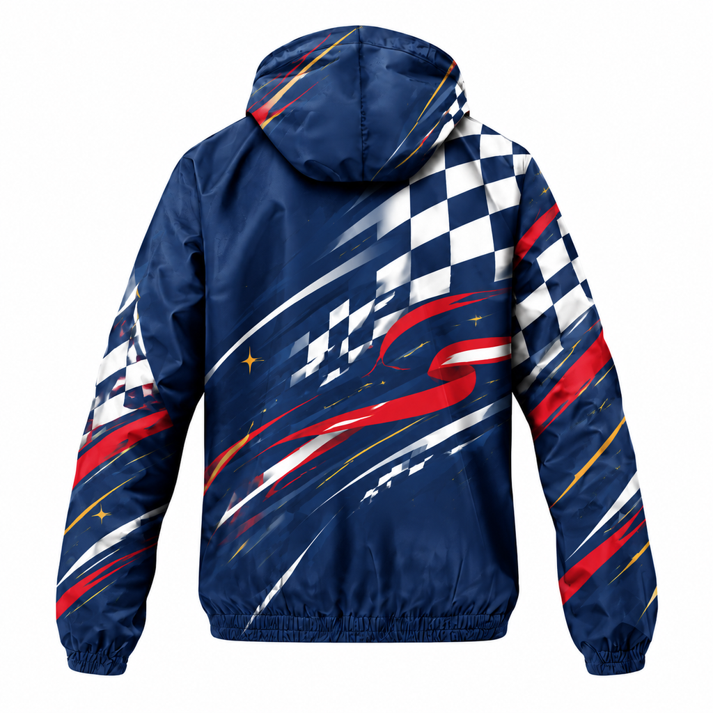 Custom Name State Finish Line Spirit Running Windbreaker Jacket