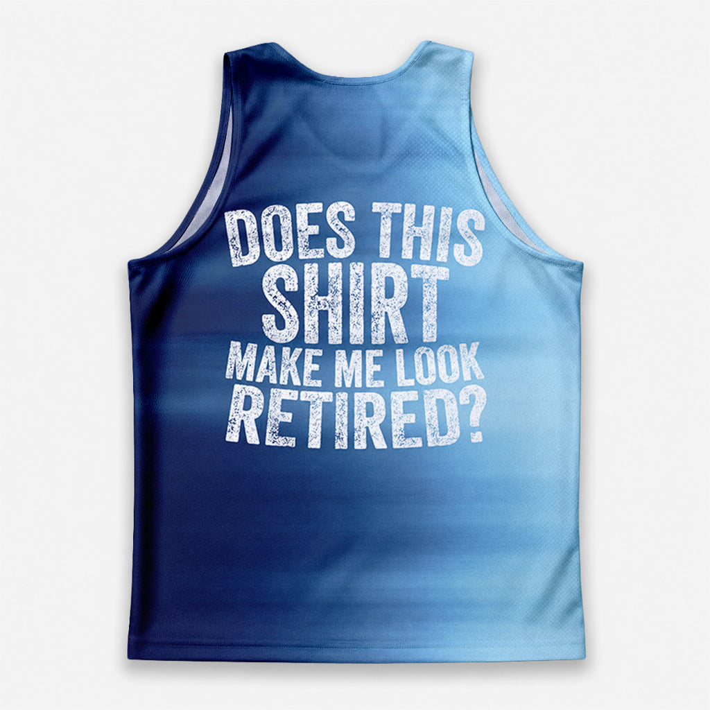 Retirement Running Tank Top Make Me Look Retired Funny Running Singlet for Men and Women