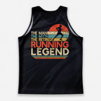Retirement Running Tank Top The Man The Myth The Retired Running Singlet for Men and Women