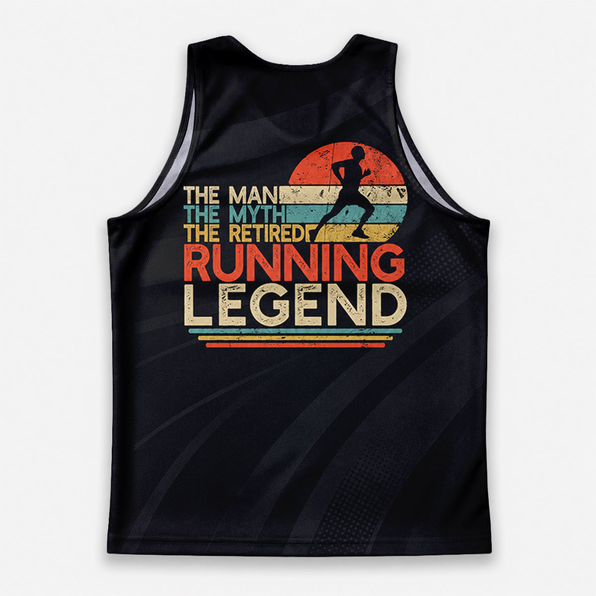 Retirement Running Tank Top The Man The Myth The Retired Running Singlet for Men and Women