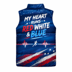 Patriot Pulse USA Sleeveless Running Puffer Jacket