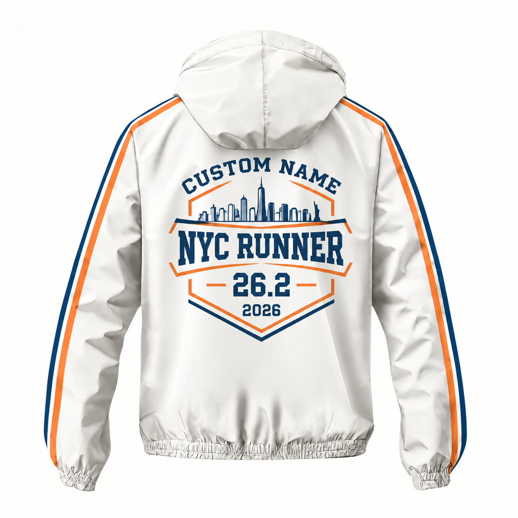 Custom Name New York Heritage Runner Running Windbreaker Jacket