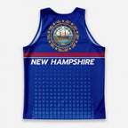 Patriotic Tech Running Tank Top - New Hampshire State Pride Running Singlet