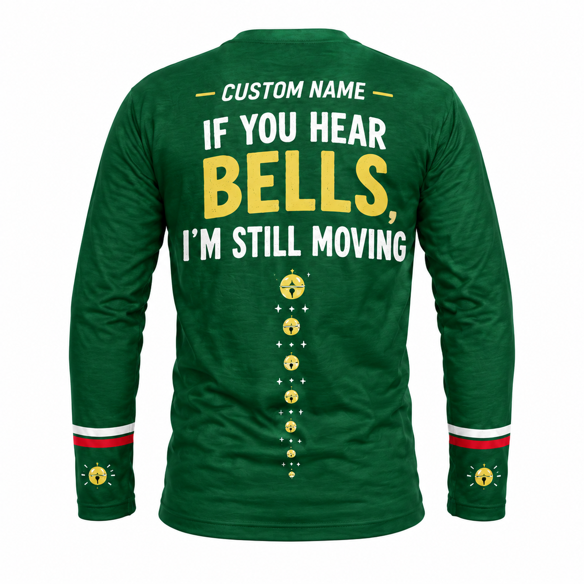 Custom Name Jingle Legs Running Long Sleeve Shirt
