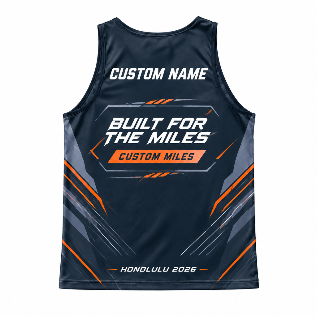 Custom Name Miles Honolulu Endurance Running Tank Top