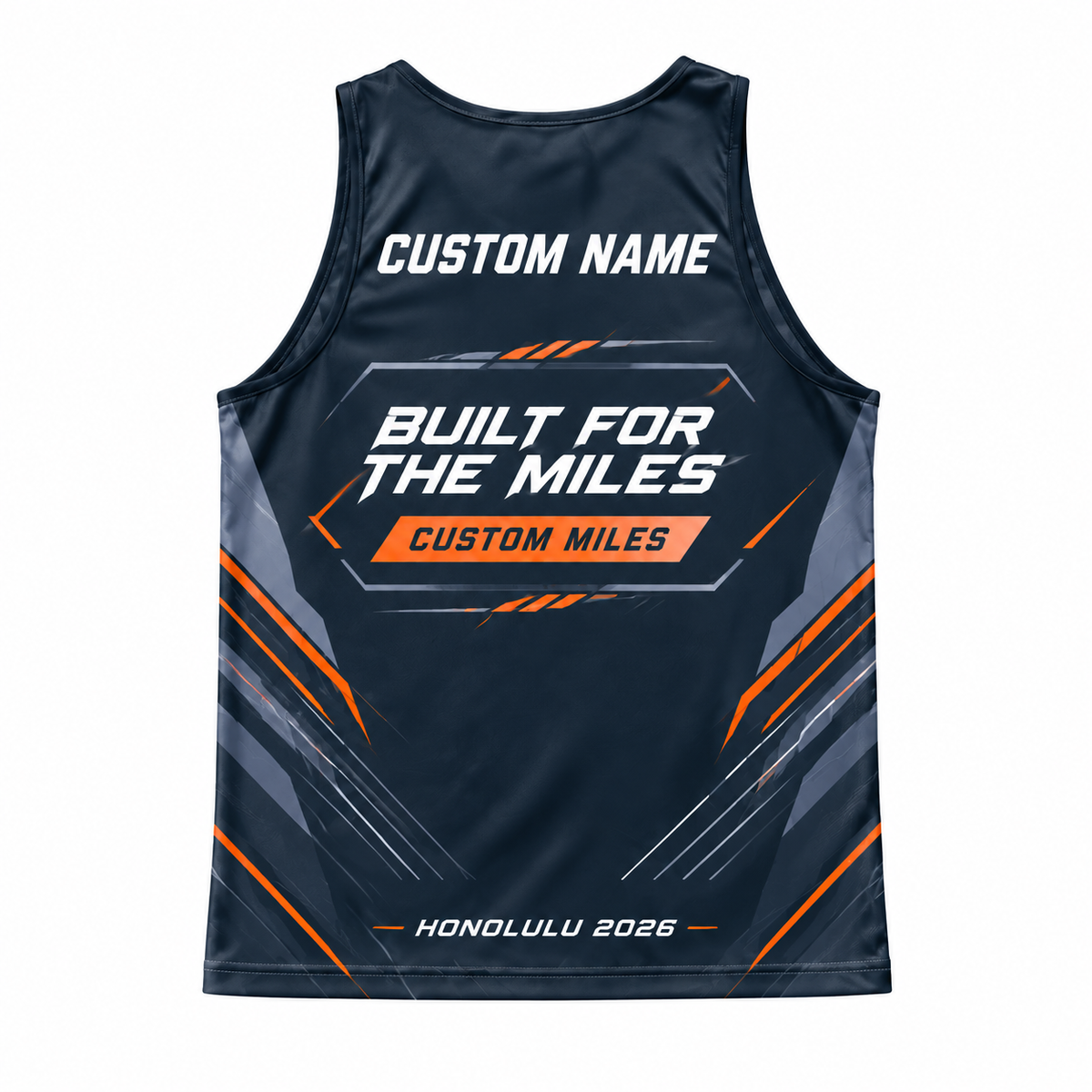 Custom Name Miles Honolulu Endurance Running Tank Top