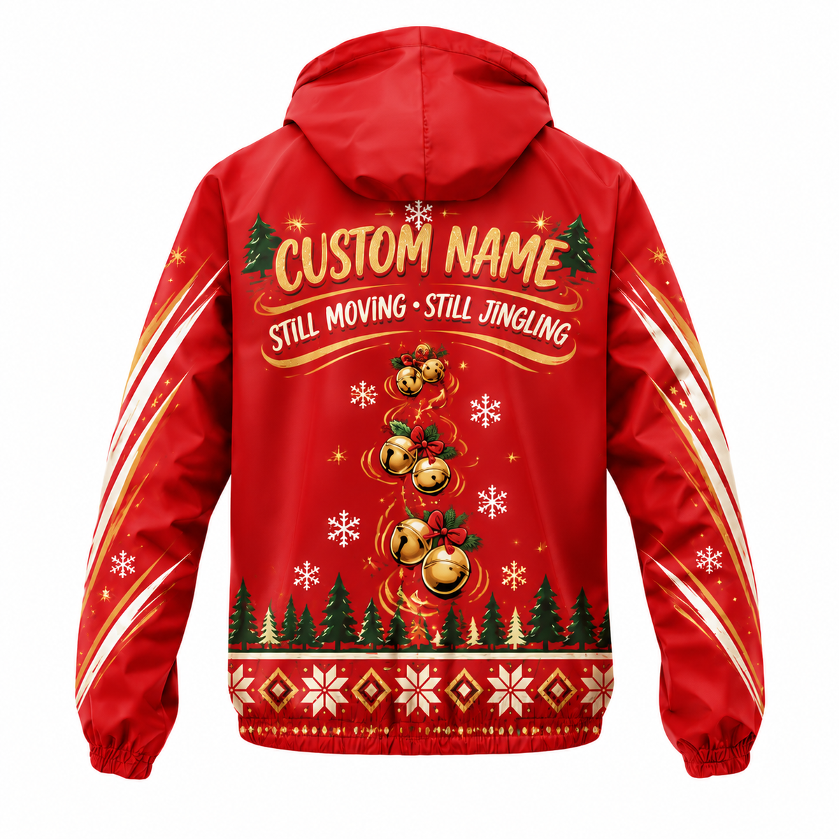 Custom Name Jingle Till You Wobble Running Windbreaker Jacket