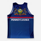 Patriotic Tech Running Tank Top - Pennsylvania State Pride Running Singlet