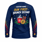 Custom Name Bells Before Breakfast Running Long Sleeve Shirt