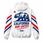 Custom Name Run California Flag Running Windbreaker Jacket