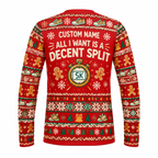 Custom Name Merry Pace-mas Running Long Sleeve Shirt