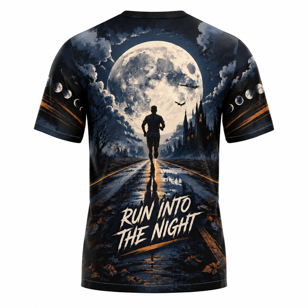 Miles & Moonlight Halloween Tech Running T-Shirt
