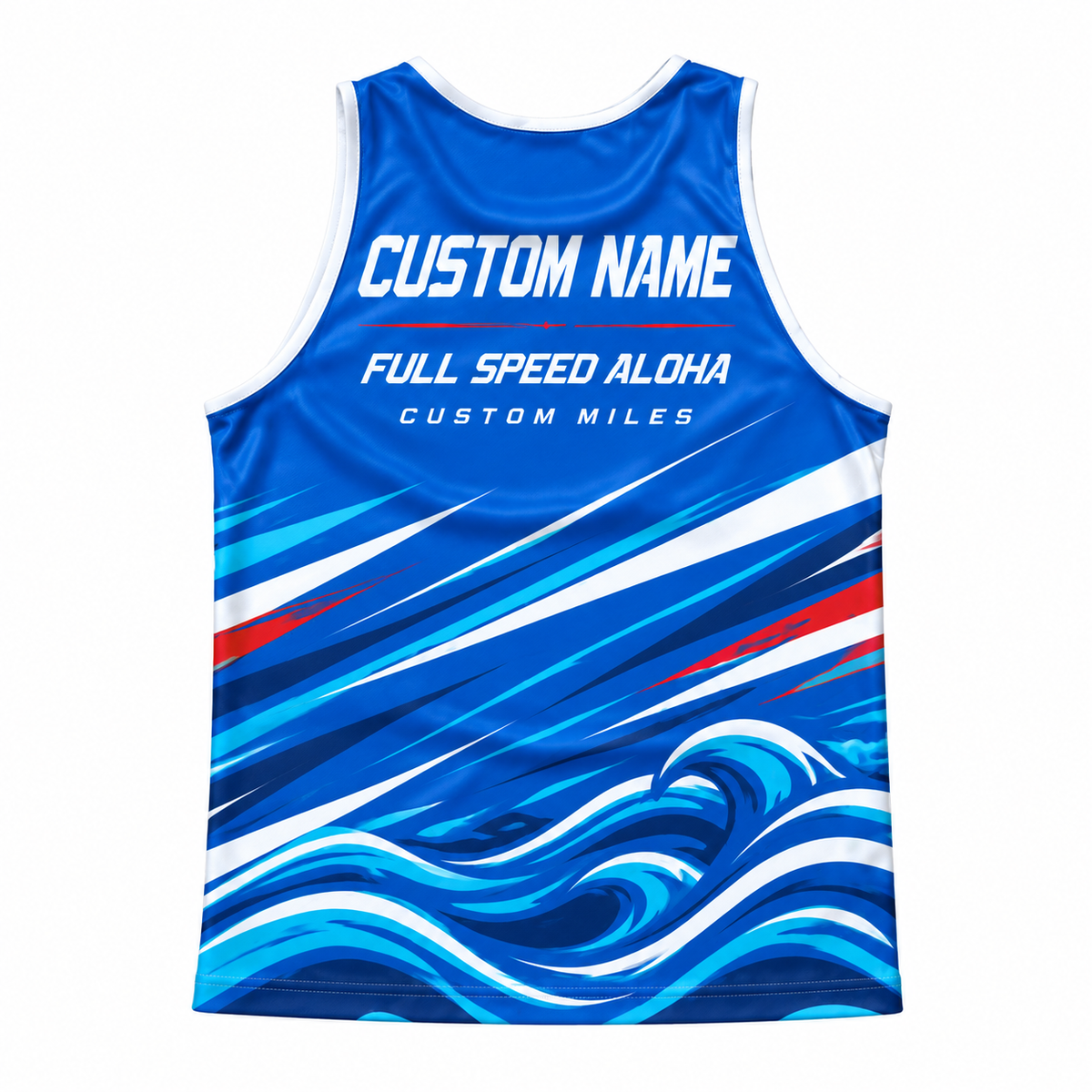 Custom Name Miles Shinkansen Speed Runner Running Tank Top