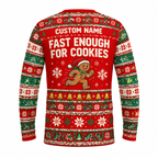 Custom Name Resting Elf Pace Running Long Sleeve Shirt
