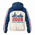 Custom Name Chicago Retro Track Running Windbreaker Jacket