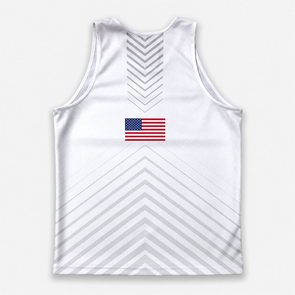 USA Running Tank Top American Flag Running Singlet for Men and Women