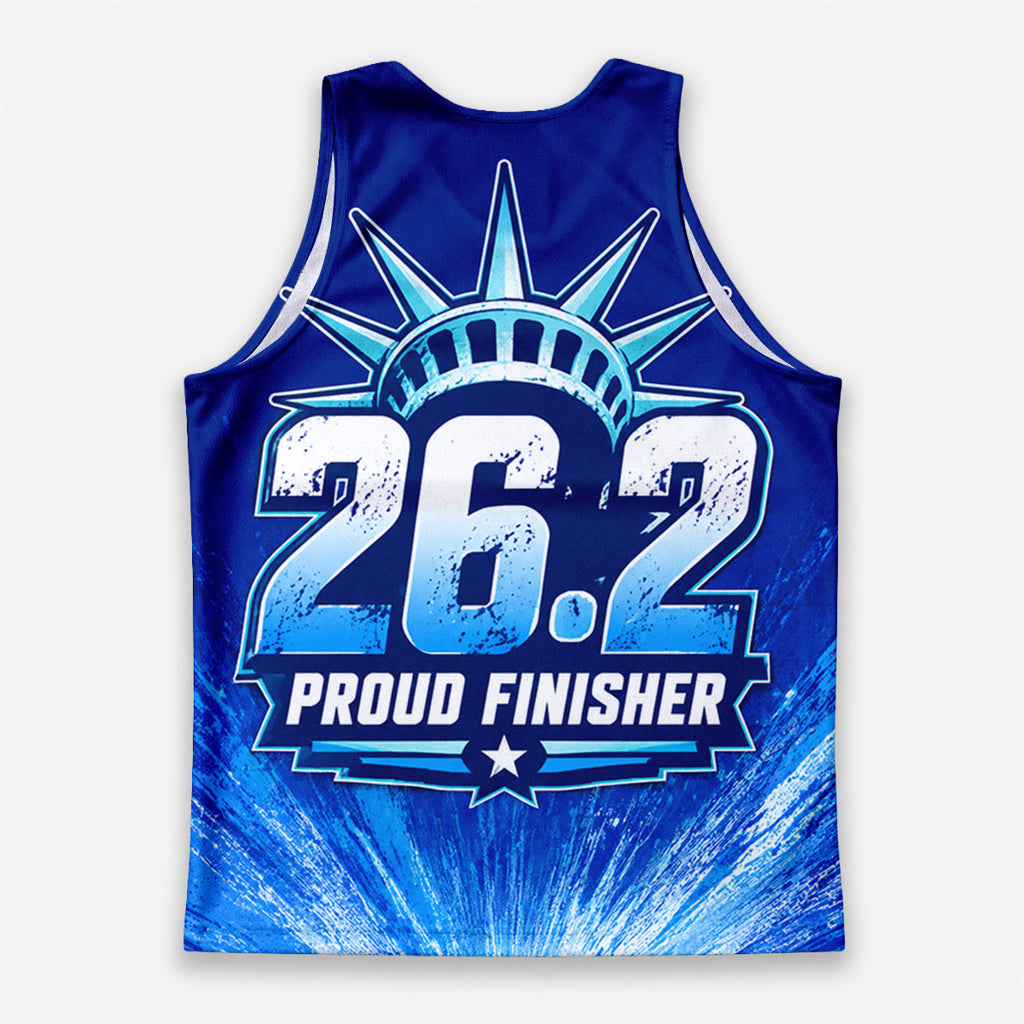 Lady Liberty Torch The NYC Race Day Running Tank Top