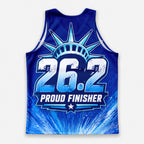 Lady Liberty Torch The NYC Race Day Running Tank Top