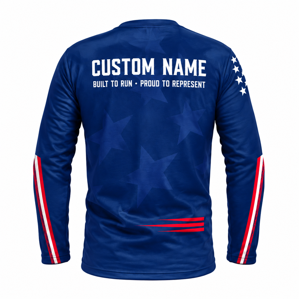 Custom Name Run United Running Long Sleeve Shirt