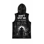 Don't Spot Me I'm Trying To Die Men's Workout Hooded Tank Top