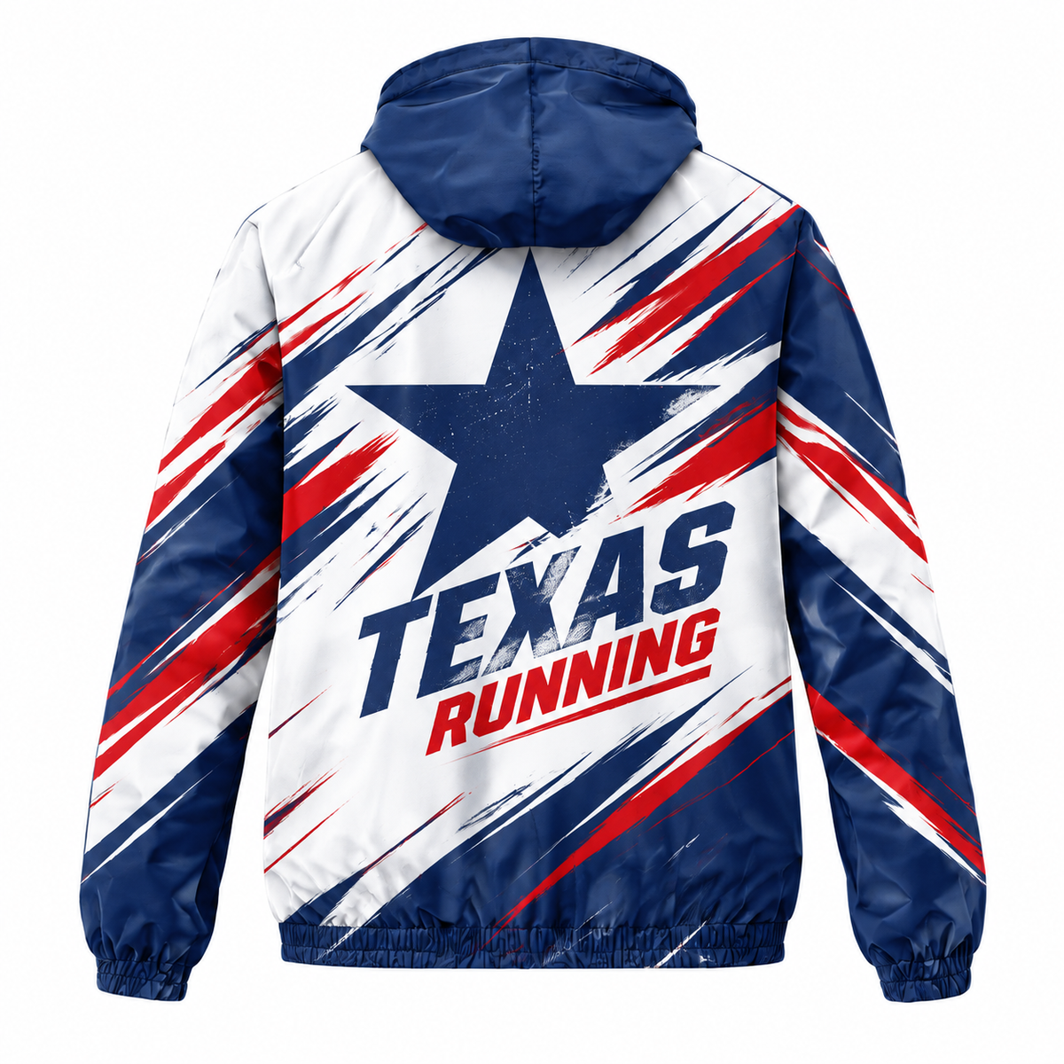 Custom Name Lone Star Republic Pace Running Windbreaker Jacket
