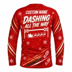 Custom Name Sleigh My 5K Running Long Sleeve Shirt