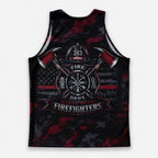 Men's Running Tank Top Firefighter Stand With Firefighters Running Singlet V2