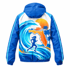 Custom Name Florida Ocean Pace Florida Running Windbreaker Jacket