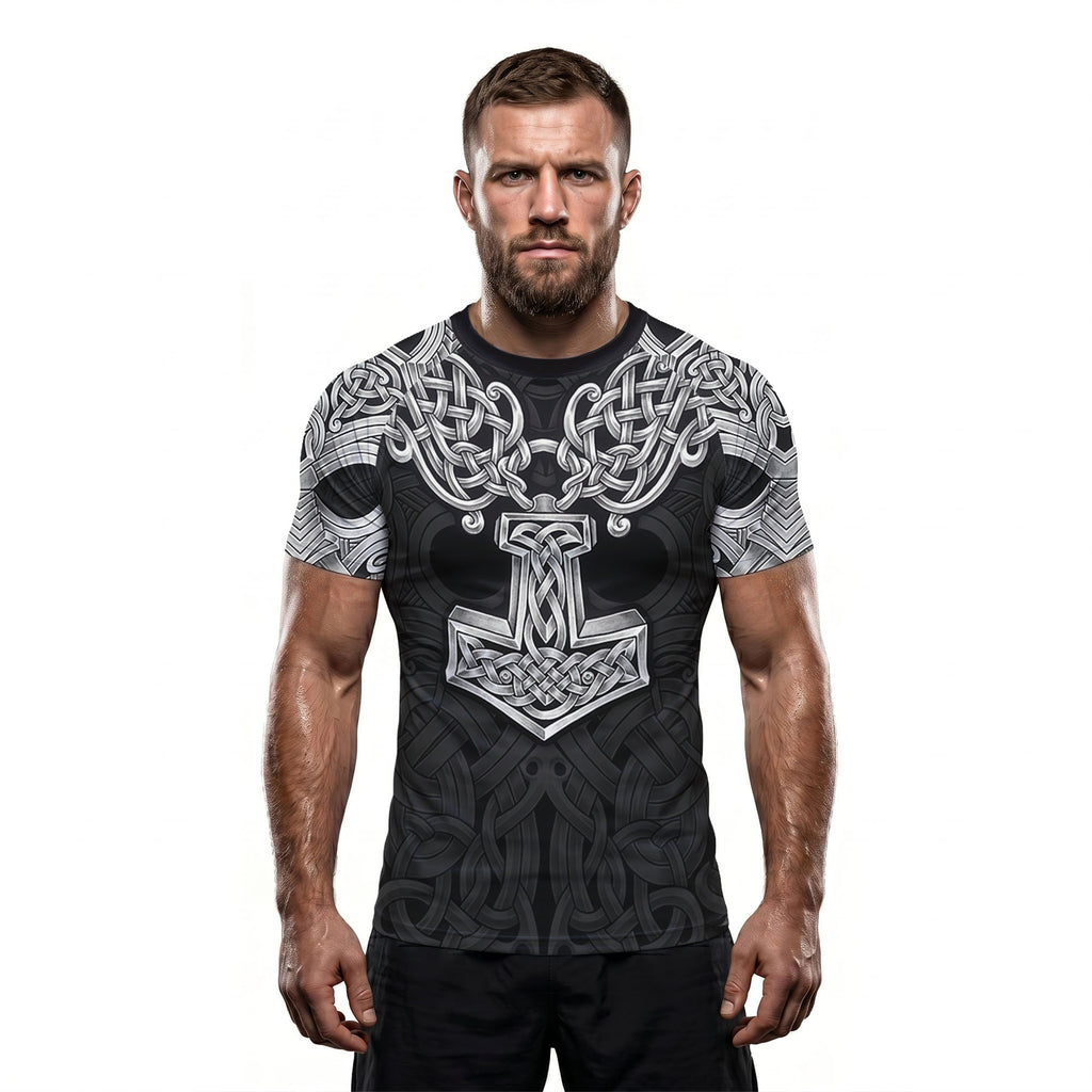 Asgardian Steel Black BJJ Rash Guard