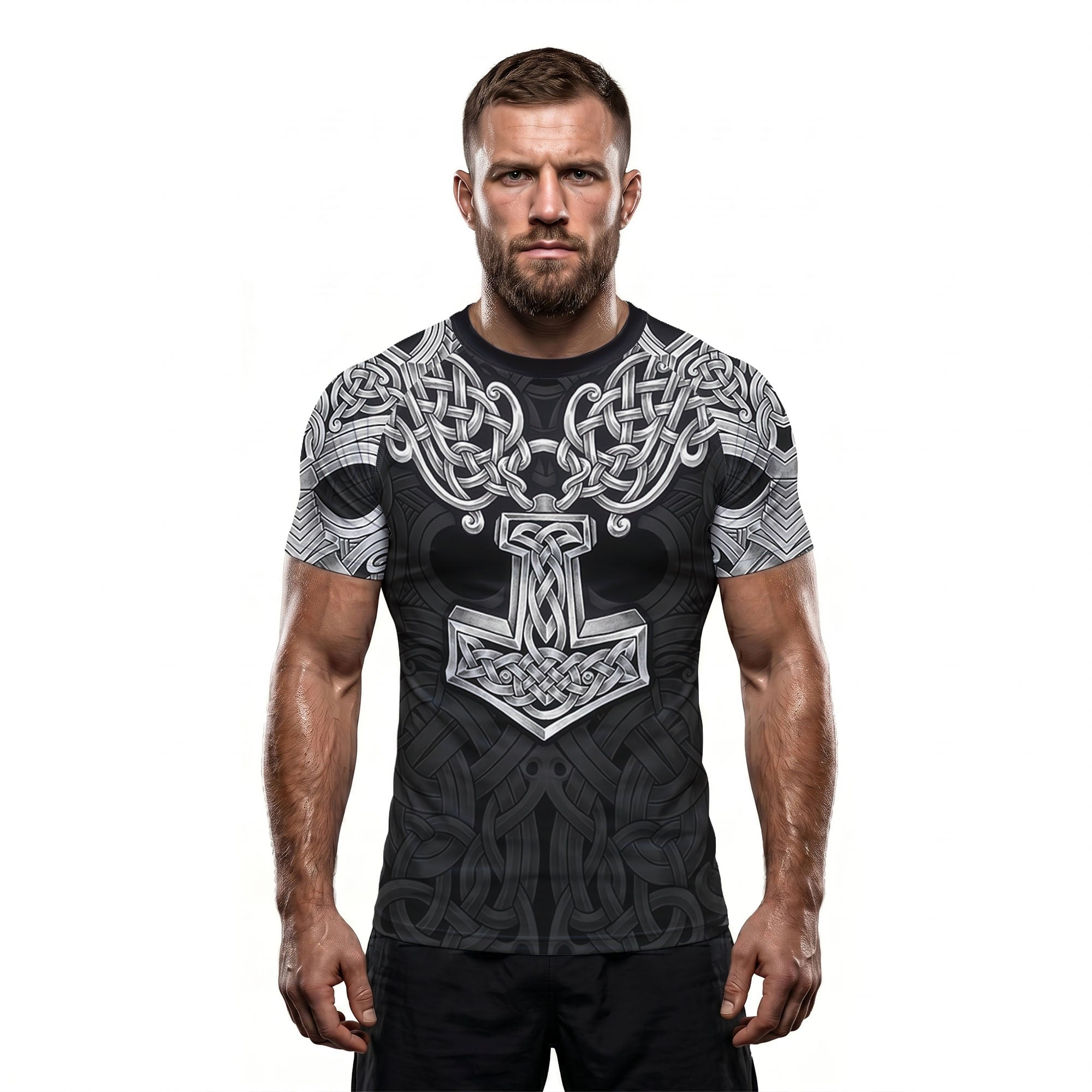 Asgardian Steel Black BJJ Rash Guard